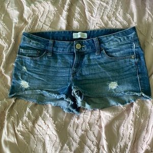 Express denim jean shorts